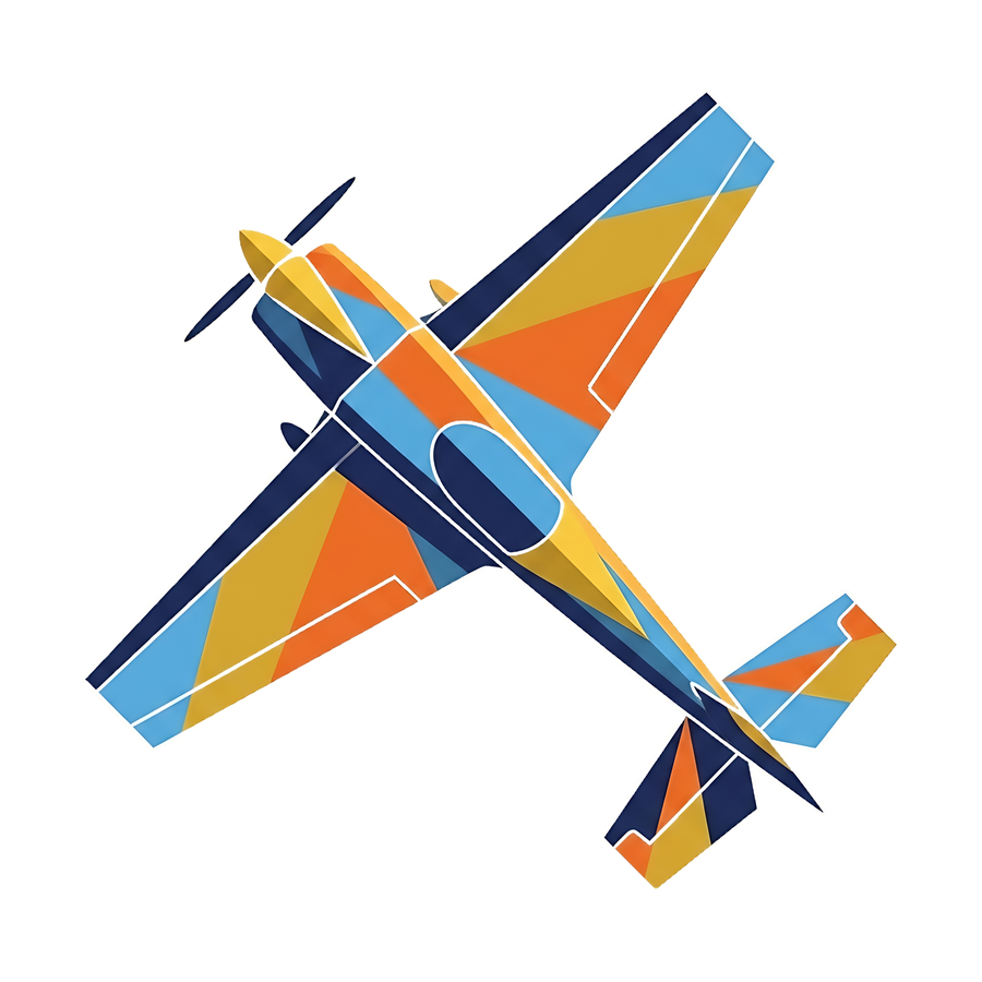 Aerobatic monoplane illustration