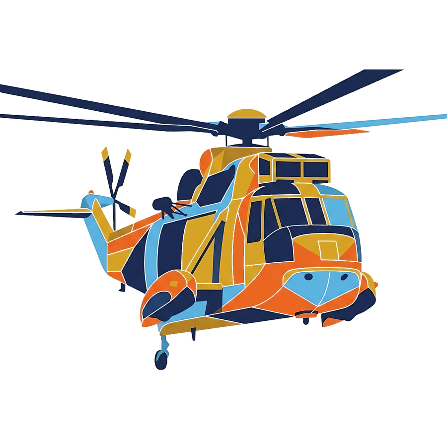 CH-149 Cormorant helicopter illustration